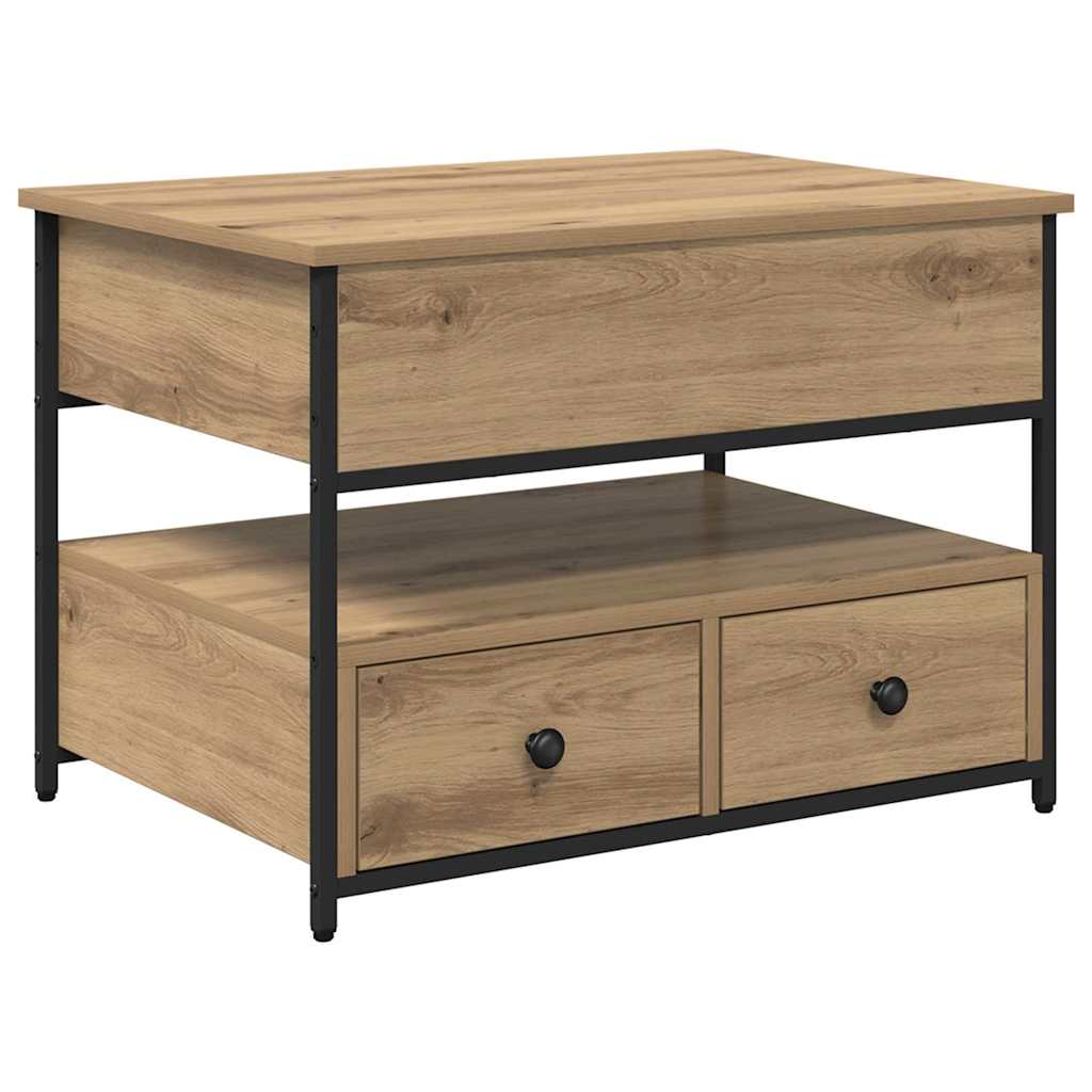 Salontafel Artisan Eiken 70 x 50 x 54,5 cm Bewerkt hout