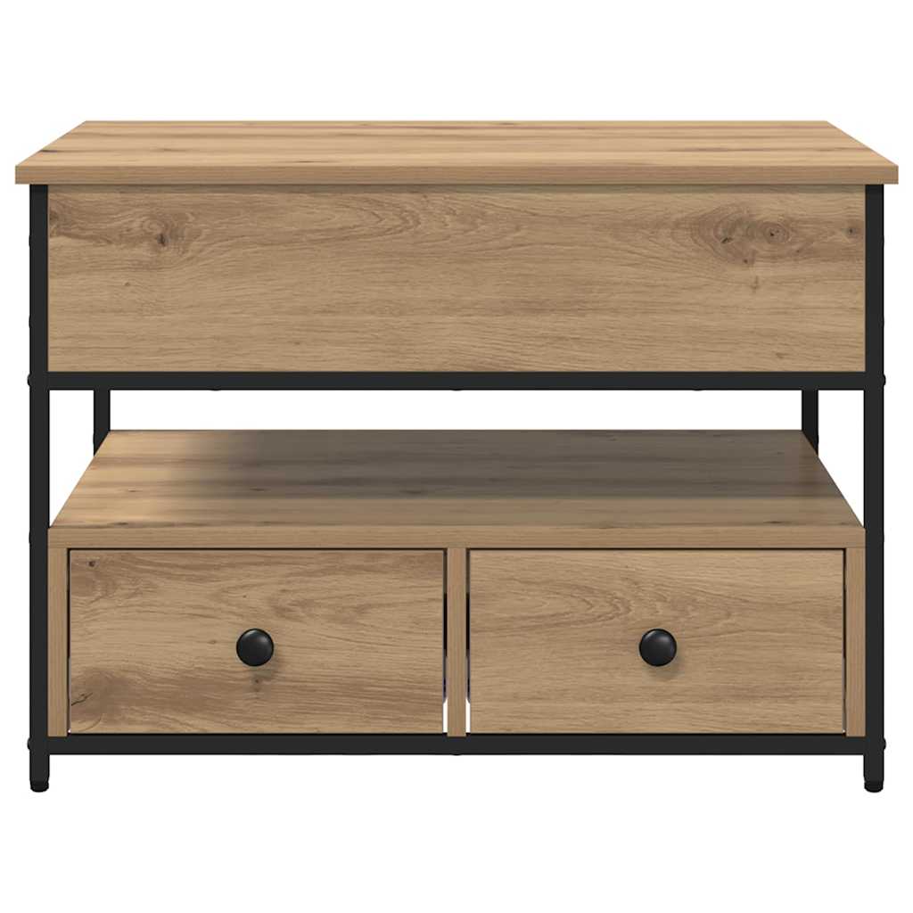 Salontafel Artisan Eiken 70 x 50 x 54,5 cm Bewerkt hout