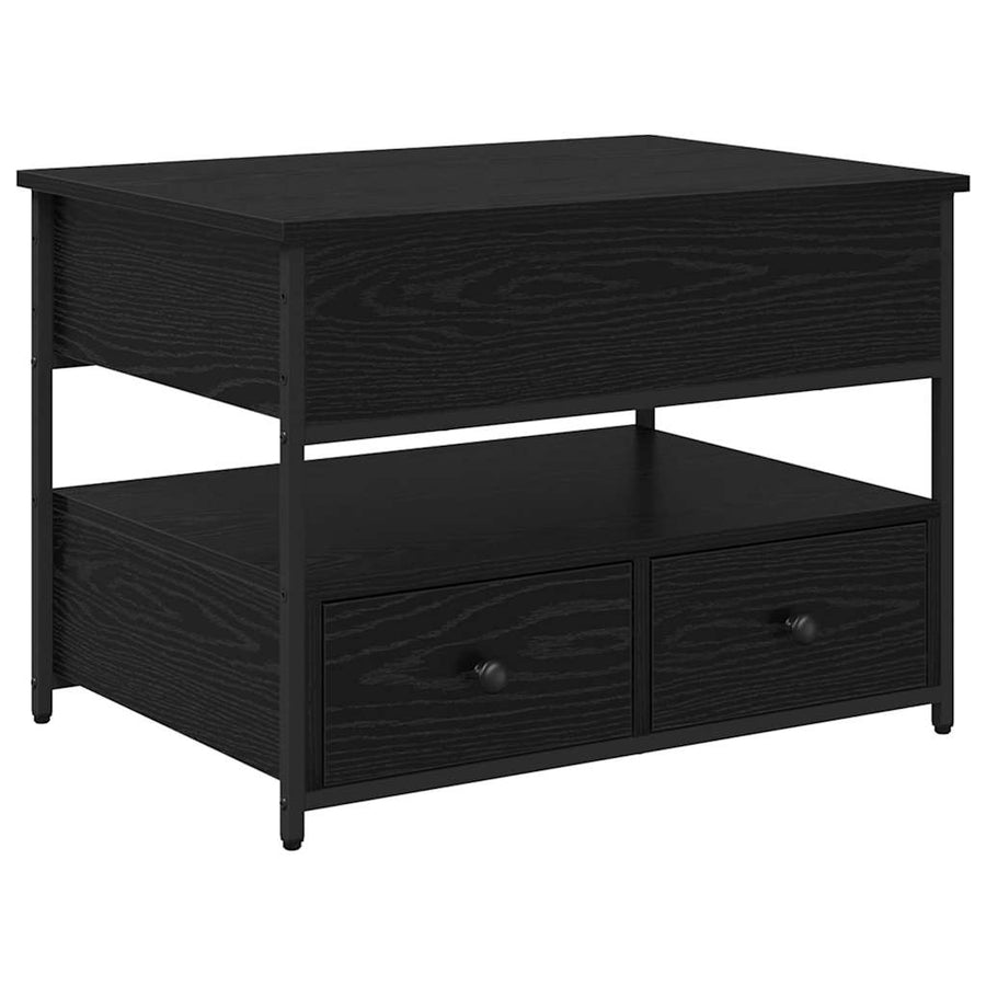 Koffietafel met lade Zwart eiken 70x50x50cm Geengineerd hout