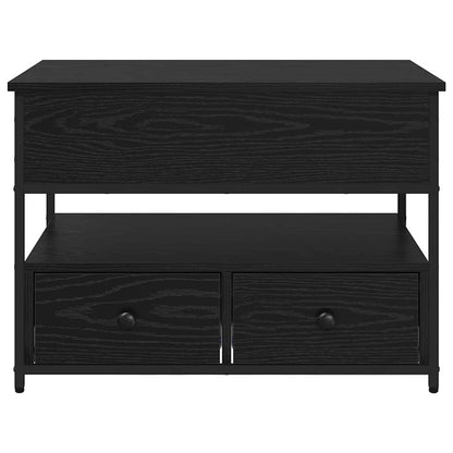 Koffietafel met lade Zwart eiken 70x50x50cm Geengineerd hout