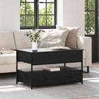 Salontafel zwart eiken 85x50x50 cm met lade