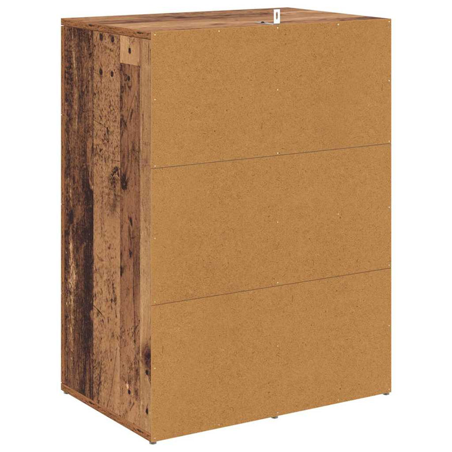 Dressoir met lade Oud Hout 59 x 39 x 80 cm Bewerkt hout
