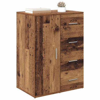Dressoir met lade Oud Hout 59 x 39 x 80 cm Bewerkt hout