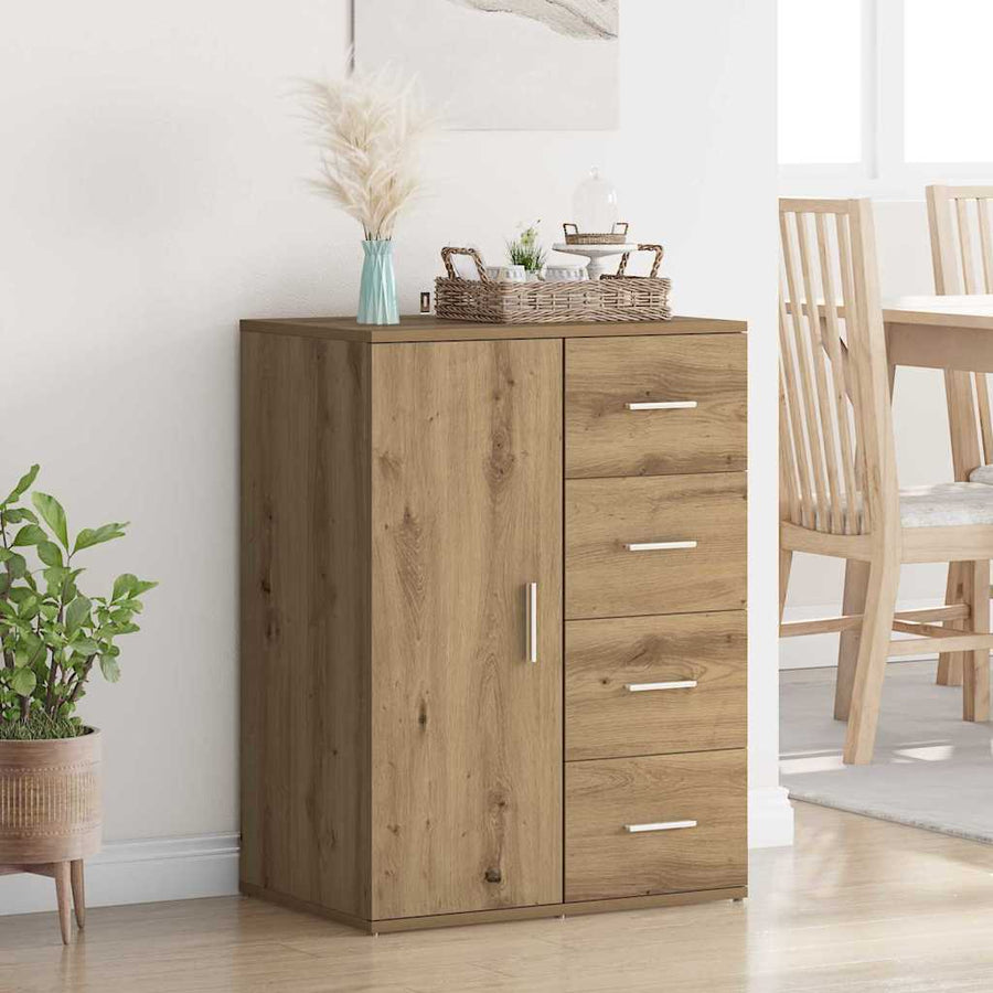 Dressoir met lade Artisan Eiken 59 x 39 x 80 cm Bewerkt hout