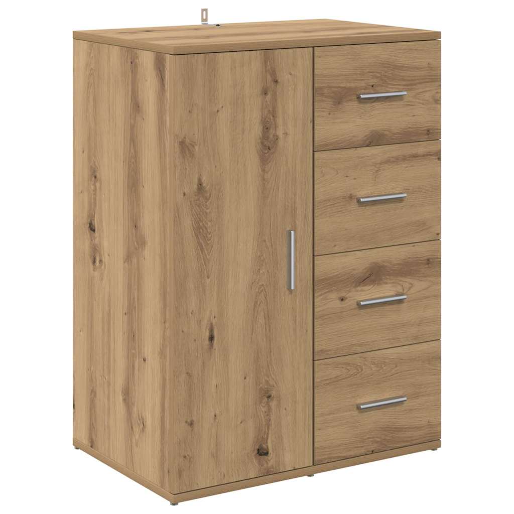 Dressoir met lade Artisan Eiken 59 x 39 x 80 cm Bewerkt hout