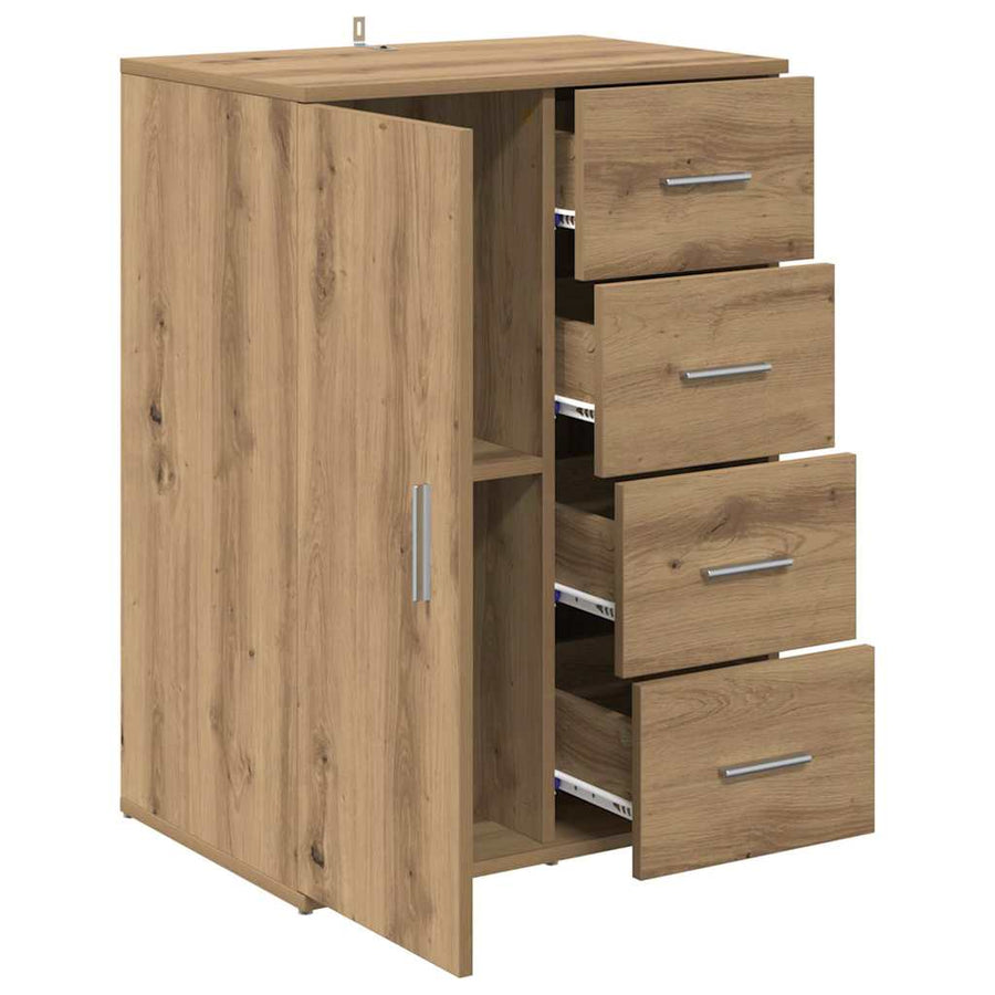 Dressoir met lade Artisan Eiken 59 x 39 x 80 cm Bewerkt hout