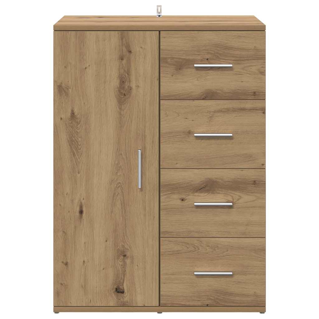 Dressoir met lade Artisan Eiken 59 x 39 x 80 cm Bewerkt hout