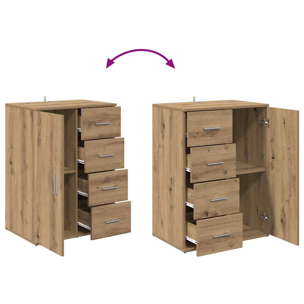 Dressoir met lade Artisan Eiken 59 x 39 x 80 cm Bewerkt hout