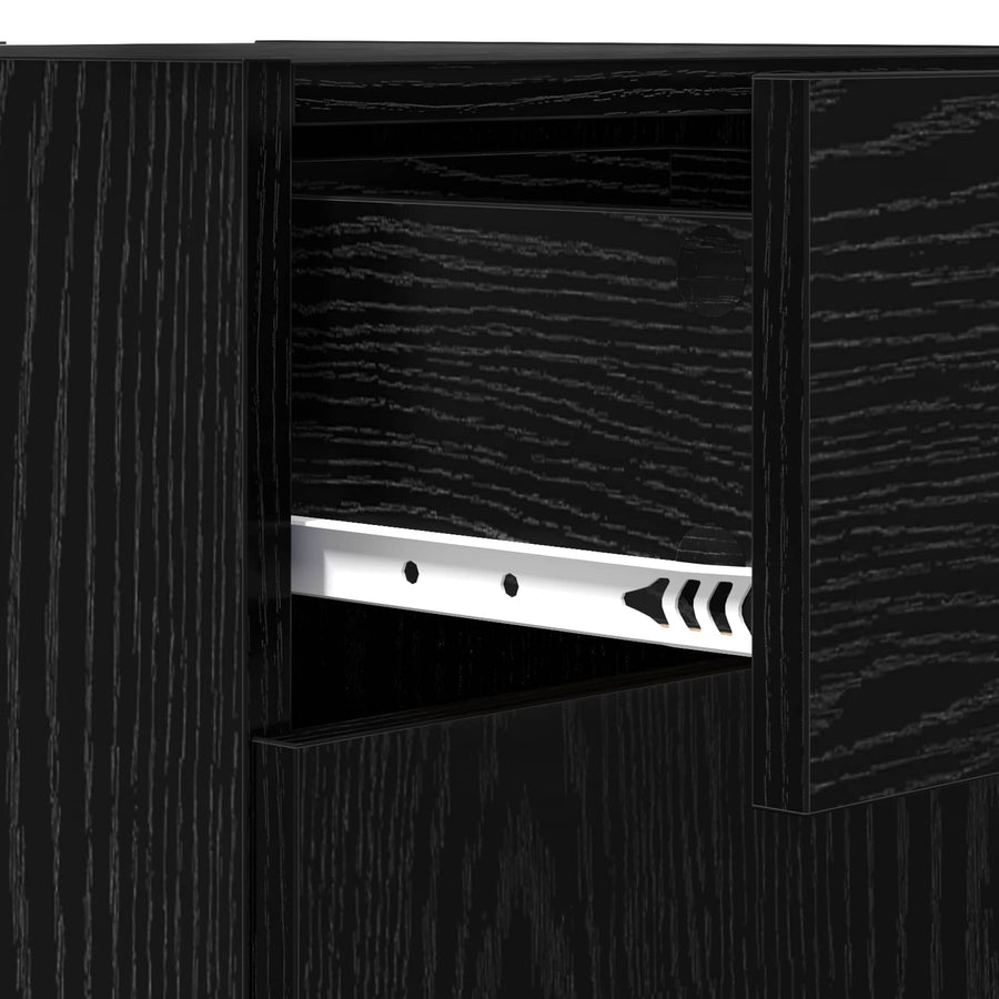 Opbergkast Zwarte Eik 40 x 42,5 x 93 cm Geconstrueerd hout