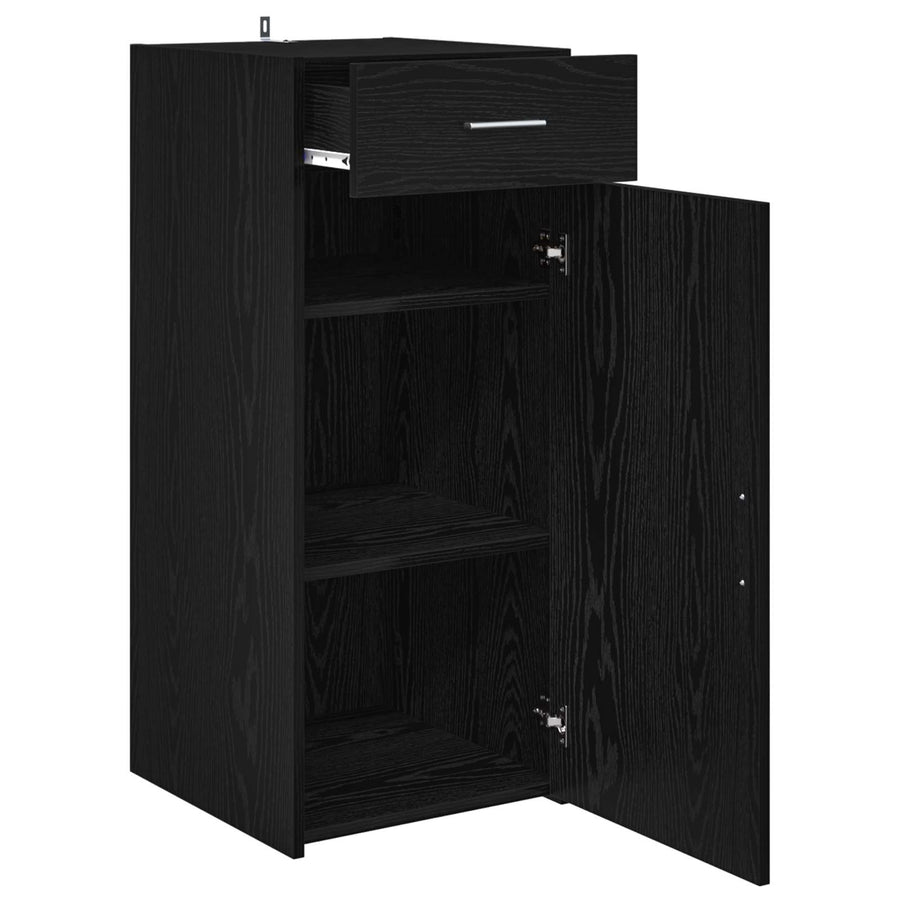 Opbergkast Zwarte Eik 40 x 42,5 x 93 cm Geconstrueerd hout