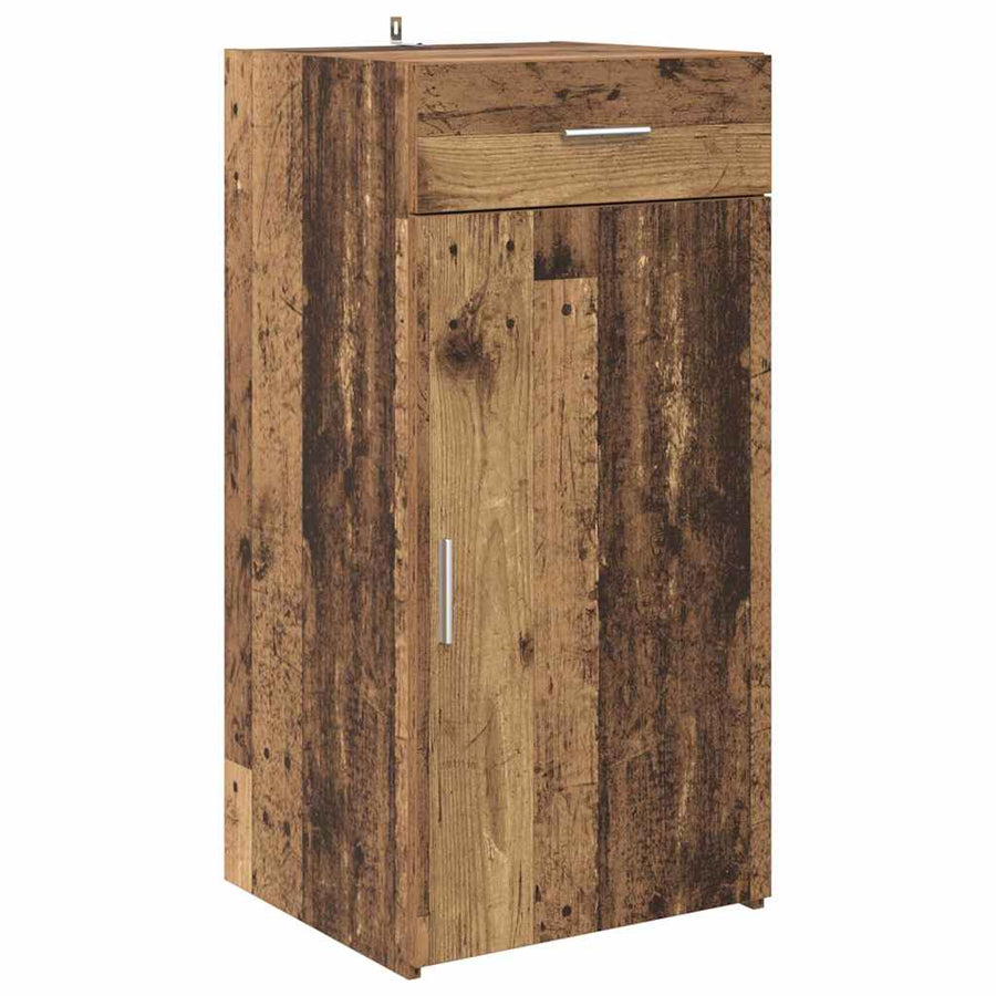Dressoir met lade Oud hout 45 x 42,5 x 93 cm Bewerkt hout