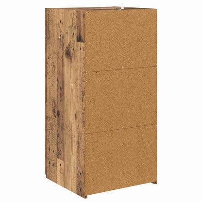 Dressoir met lade Oud hout 45 x 42,5 x 93 cm Bewerkt hout