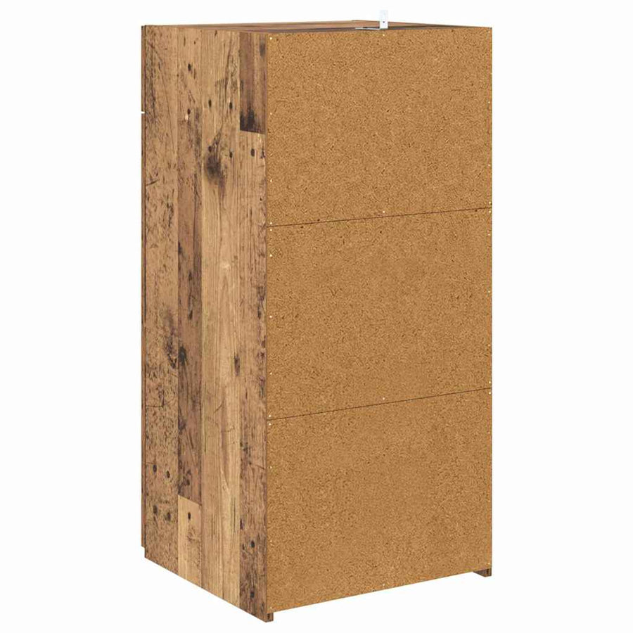 Dressoir met lade Oud hout 45 x 42,5 x 93 cm Bewerkt hout