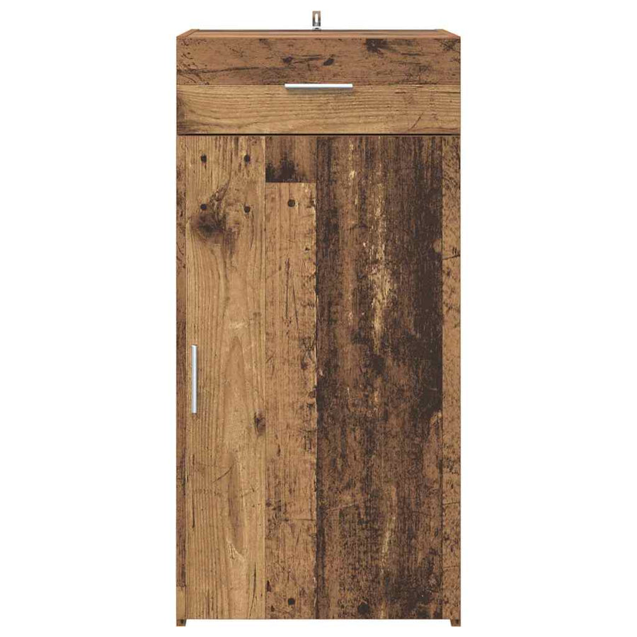 Dressoir met lade Oud hout 45 x 42,5 x 93 cm Bewerkt hout
