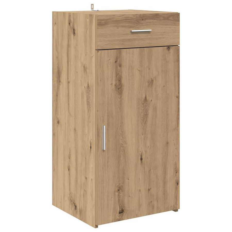 Dressoir artisanaal eikenkleurig 45 x 42,5 x 93 cm Bewerkt hout