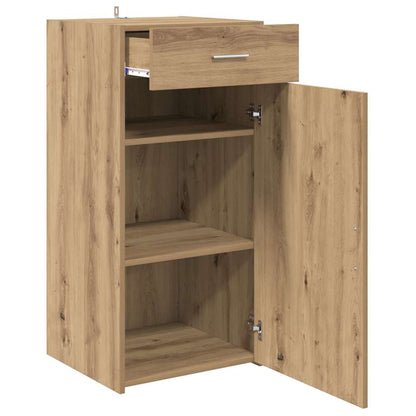 Dressoir artisanaal eikenkleurig 45 x 42,5 x 93 cm Bewerkt hout