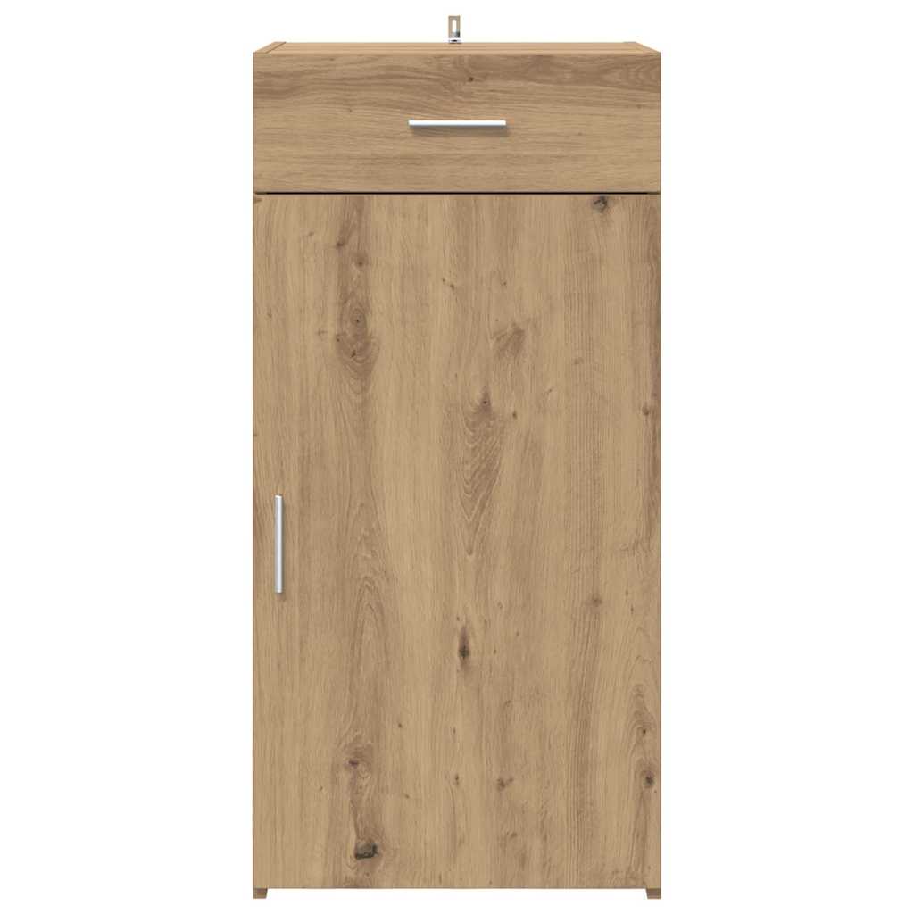 Dressoir artisanaal eikenkleurig 45 x 42,5 x 93 cm Bewerkt hout