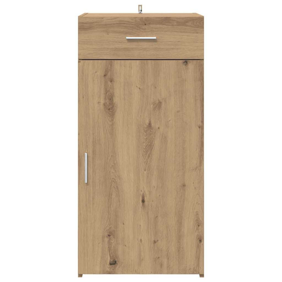 Dressoir artisanaal eikenkleurig 45 x 42,5 x 93 cm Bewerkt hout