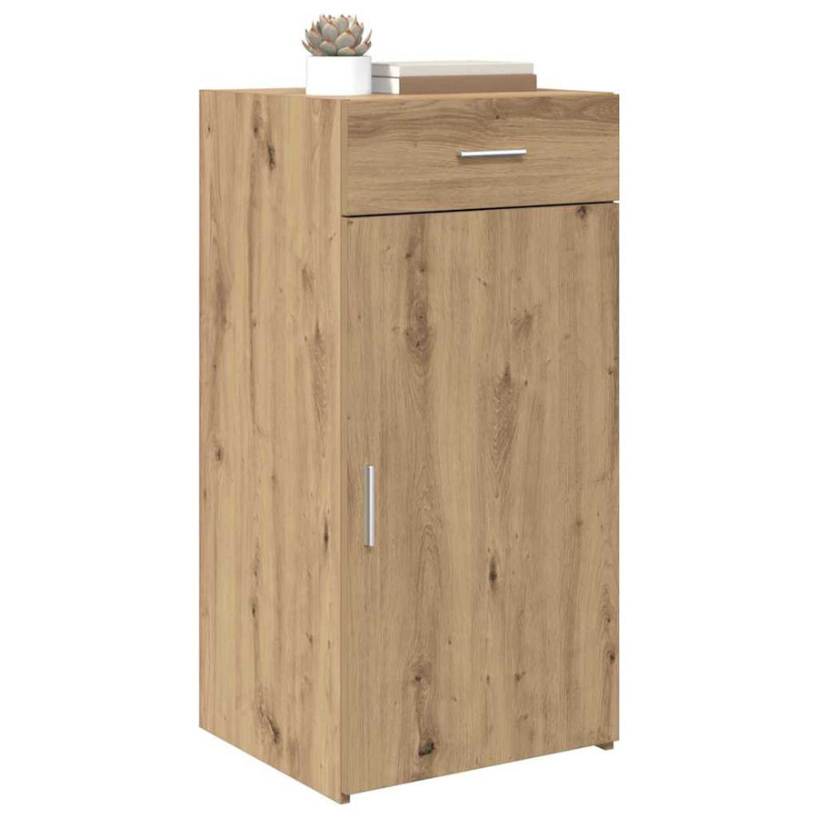 Dressoir artisanaal eikenkleurig 45 x 42,5 x 93 cm Bewerkt hout