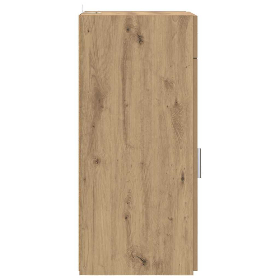 Dressoir artisanaal eikenkleurig 45 x 42,5 x 93 cm Bewerkt hout