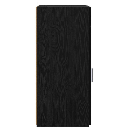 Dressoir met lade Zwart eiken 45 x 42,5 x 93 cm Bewerkt hout