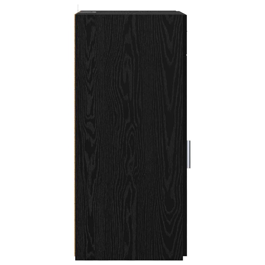 Dressoir met lade Zwart eiken 45 x 42,5 x 93 cm Bewerkt hout
