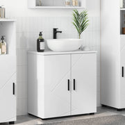 Badkamerkast 61x35x64 cm wit bewerkt hout