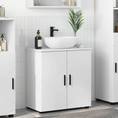 Badkamer Kast met plank Wit 61 x 35 x 64 cm Bewerkt hout
