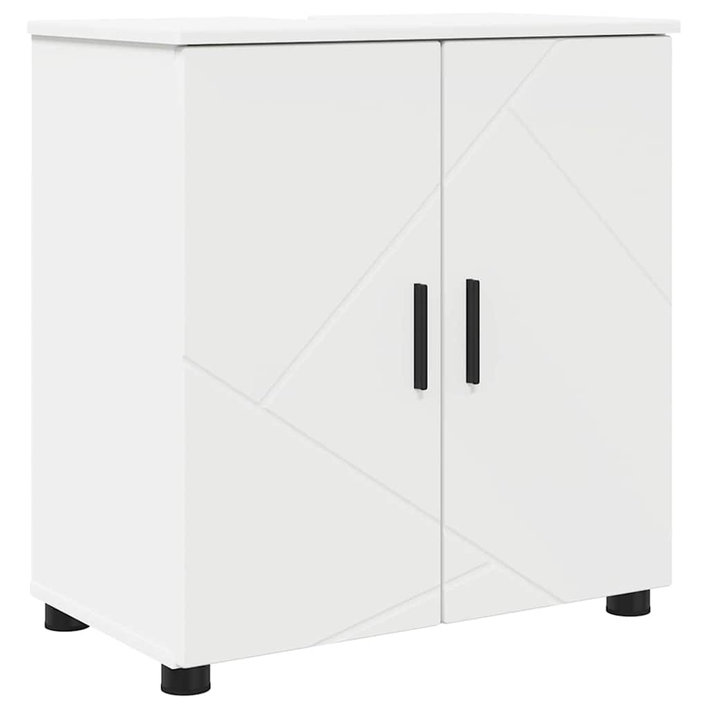 Badkamer Kast met plank Wit 61 x 35 x 64 cm Bewerkt hout