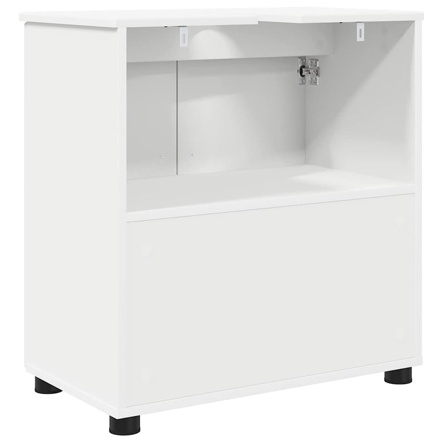 Badkamer Kast met plank Wit 61 x 35 x 64 cm Bewerkt hout