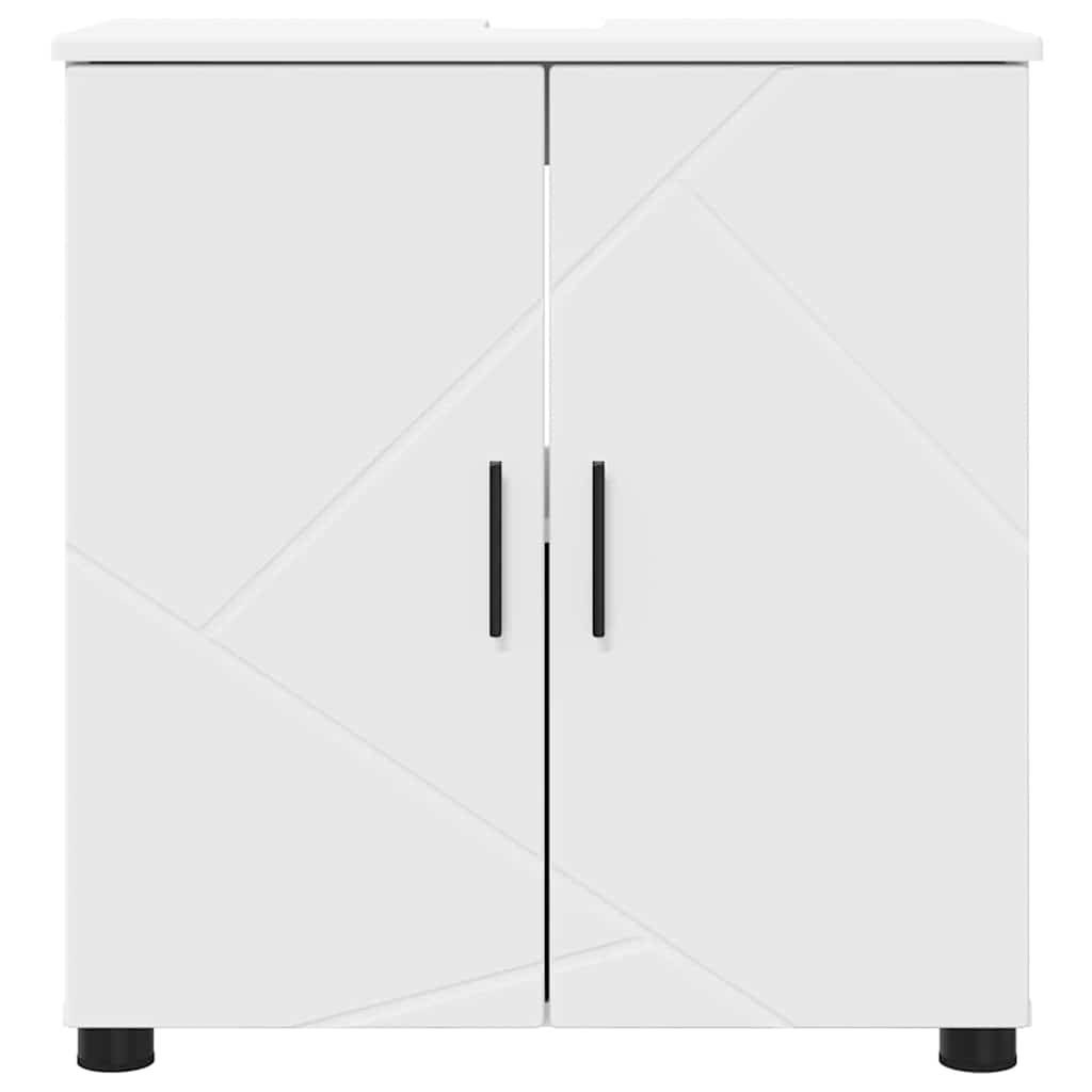 Badkamer Kast met plank Wit 61 x 35 x 64 cm Bewerkt hout