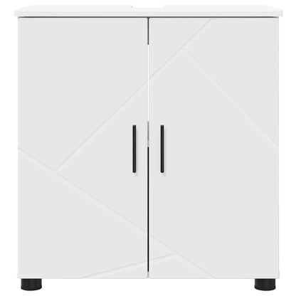 Badkamer Kast met plank Wit 61 x 35 x 64 cm Bewerkt hout