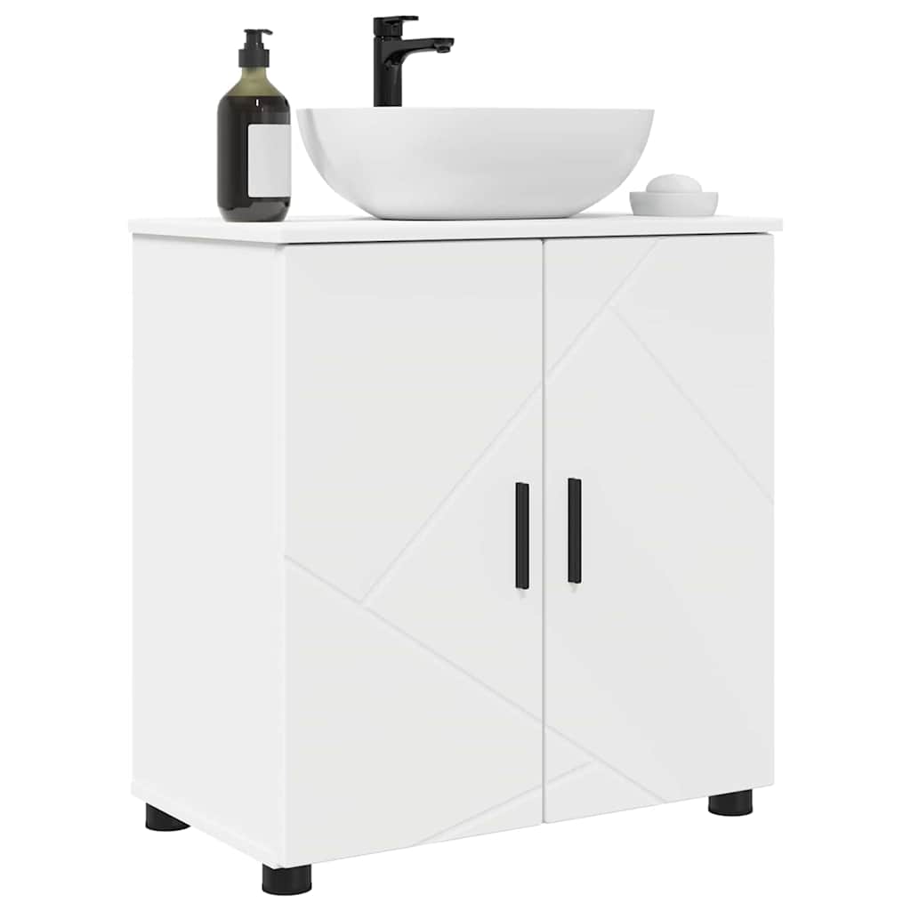 Badkamer Kast met plank Wit 61 x 35 x 64 cm Bewerkt hout