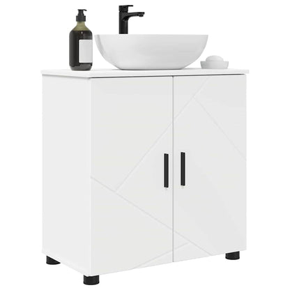 Badkamer Kast met plank Wit 61 x 35 x 64 cm Bewerkt hout