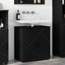 Badkamer Kast Zwart 61 x 35 x 64 cm Bewerkt hout, Metaal