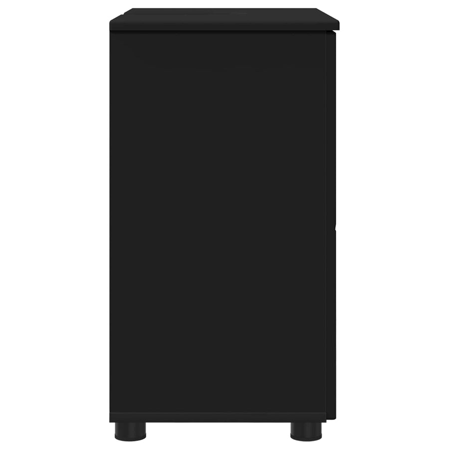 Badkamer Kast Zwart 61 x 35 x 64 cm Bewerkt hout, Metaal
