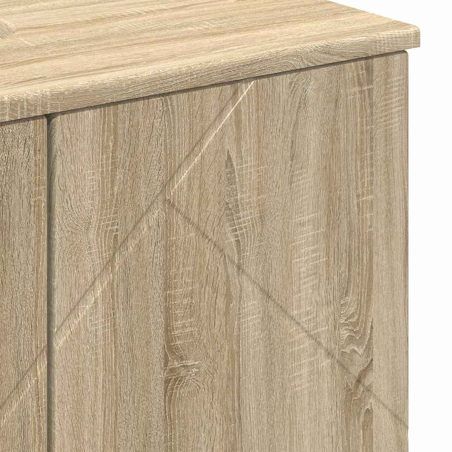 Badkamer Kast Sonoma eiken 61 x 35 x 64 cm Bewerkt hout