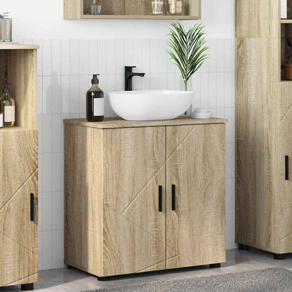 Badkamer Kast Sonoma eiken 61 x 35 x 64 cm Bewerkt hout