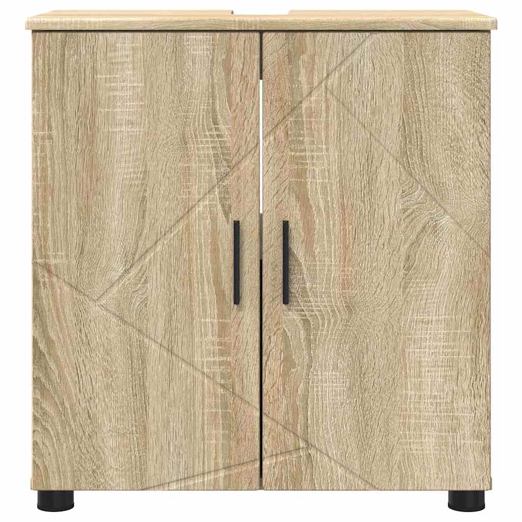 Badkamer Kast Sonoma eiken 61 x 35 x 64 cm Bewerkt hout