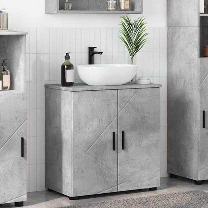 Badkamer Kast met plank Betongrijs 61 x 35 x 64 cm Bewerkt hout