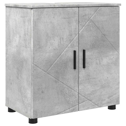 Badkamer Kast met plank Betongrijs 61 x 35 x 64 cm Bewerkt hout