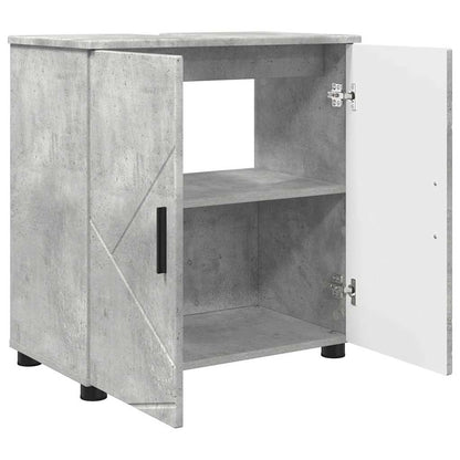 Badkamer Kast met plank Betongrijs 61 x 35 x 64 cm Bewerkt hout