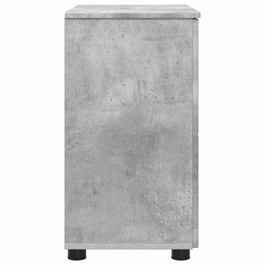 Badkamer Kast met plank Betongrijs 61 x 35 x 64 cm Bewerkt hout