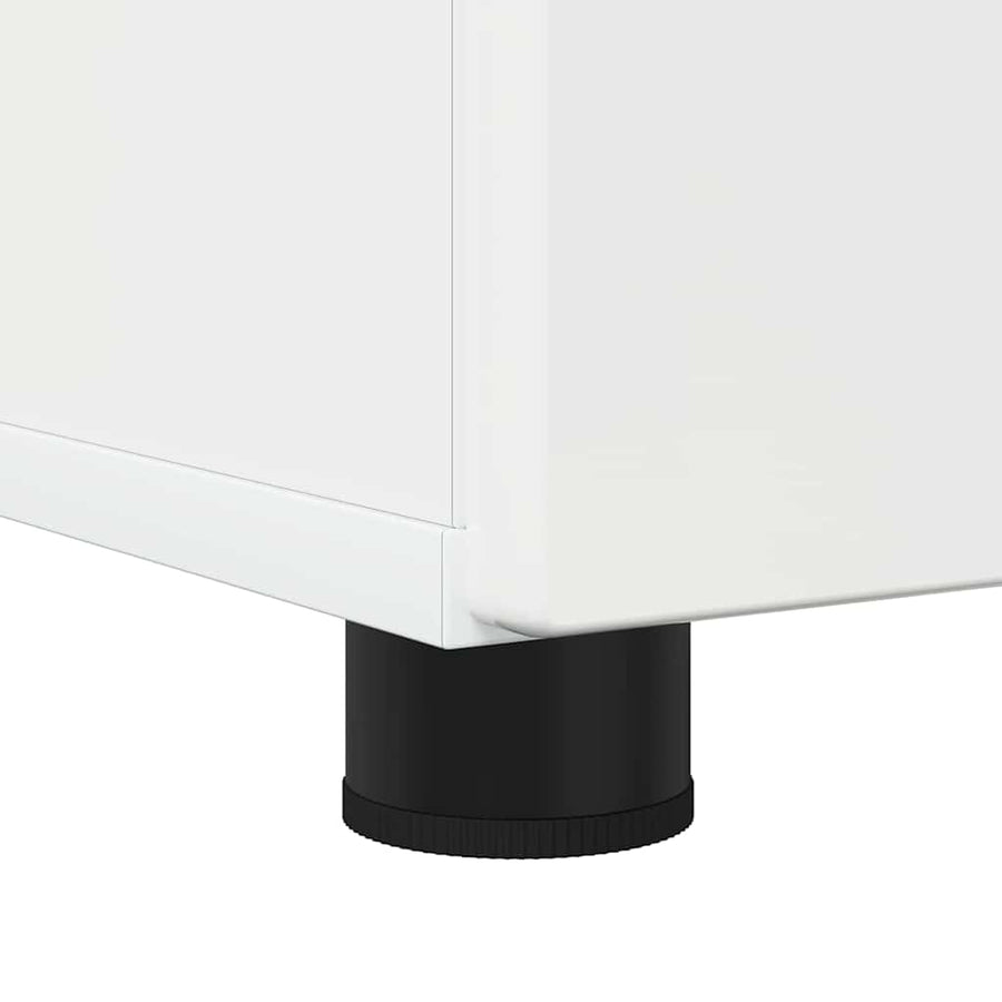 Badkamer Kast Hoogglans wit 61 x 35 x 64 cm Bewerkt hout