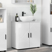 Badkamerkast 61x35x64 cm hoogglans wit