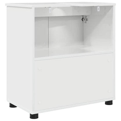 Badkamer Kast Hoogglans wit 61 x 35 x 64 cm Bewerkt hout