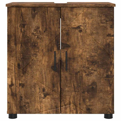 Badkamer Kast Gerookt eiken 61 x 35 x 64 cm Bewerkt hout