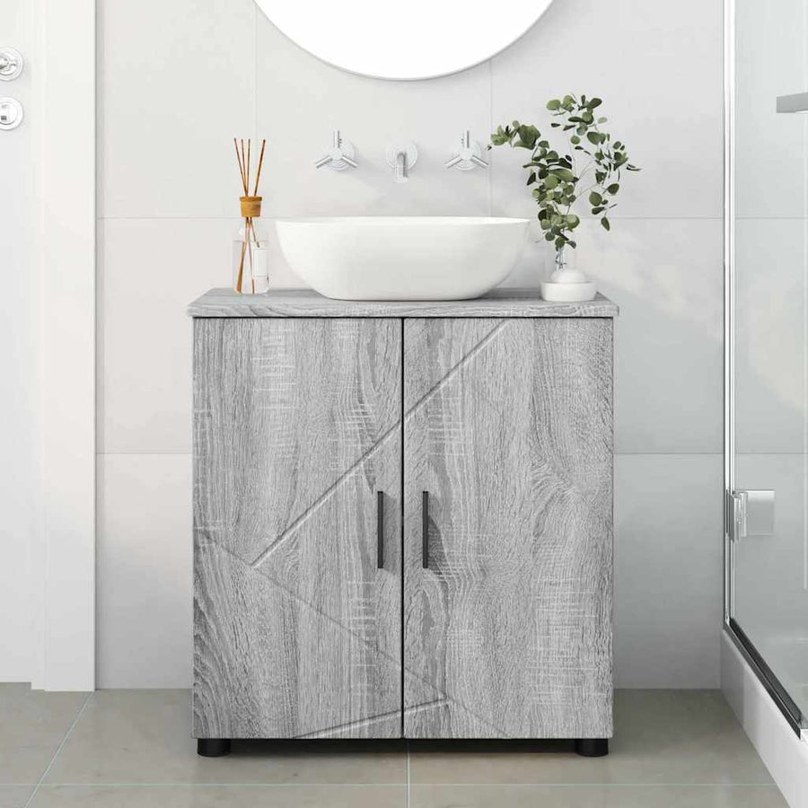 Badkamer Kast Grijs sonoma 61 x 35 x 64 cm Bewerkt hout