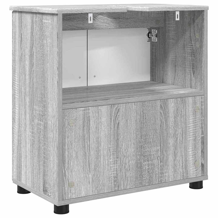 Badkamer Kast Grijs sonoma 61 x 35 x 64 cm Bewerkt hout