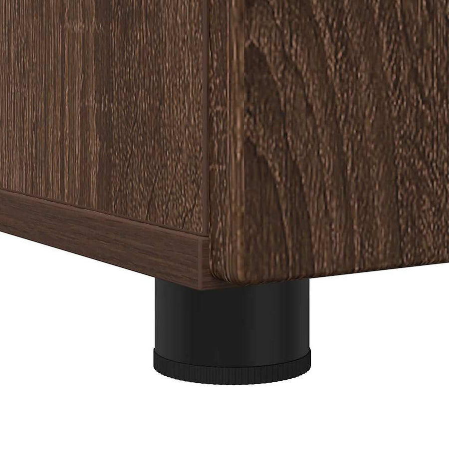 Badkamer Kast bruin eikenkleur 61 x 35 x 64 cm Bewerkt hout